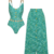 Swimsuit and skirt