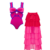 Swimsuit and skirt