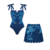 Swimsuit and skirt