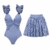 Swimsuit and skirt