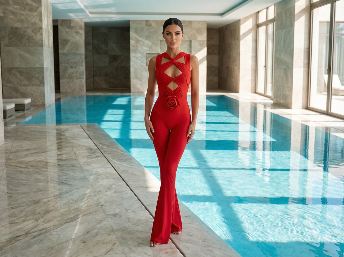 Sofia Jackson wearing swimsuit