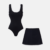 Swimsuit and skirt